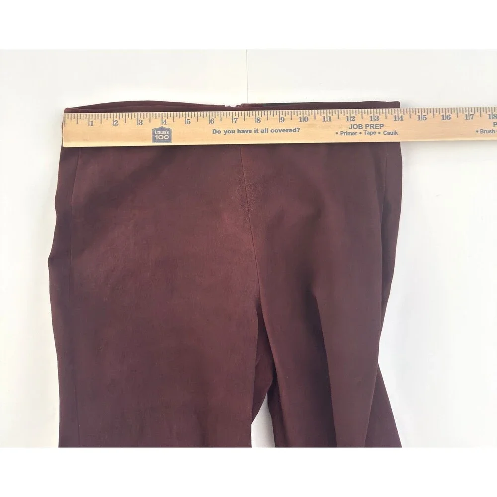 Zadig & Voltaire Deluxe Pharell Deluxe Lamb Leather Maroon Leggings Pants